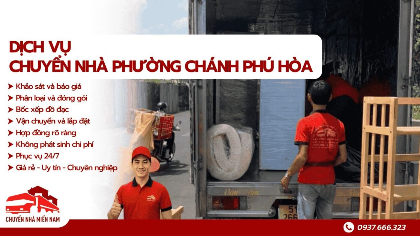 Dịch vụ chuyển nhà phường Chánh Phú Hòa Chuyển Nhà Miền Nam