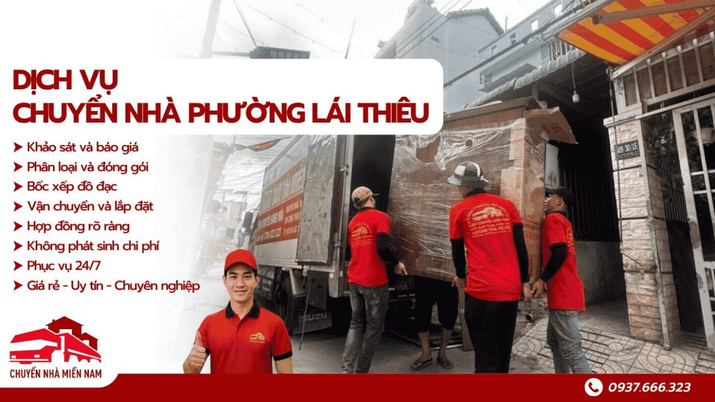Dịch vụ chuyển nhà phường Lái Thiêu Chuyển Nhà Miền Nam