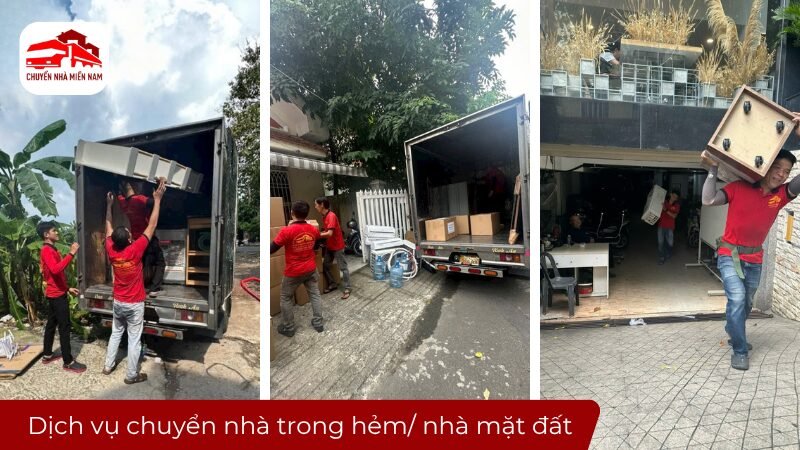 Dịch vụ chuyển nhà trong hẻm/nhà mặt đất