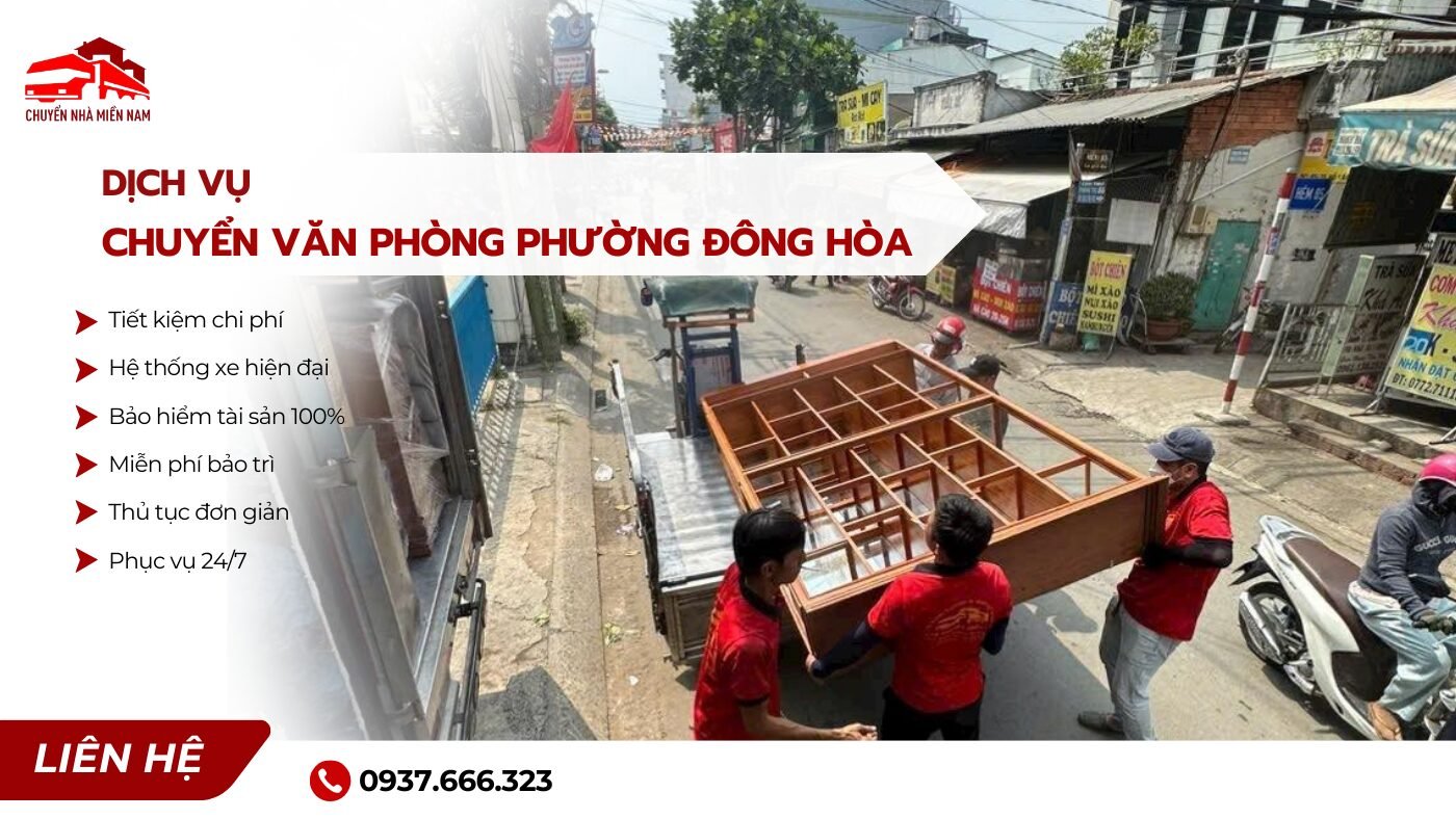 Dịch vụ chuyển văn phòng phường Đông Hòa