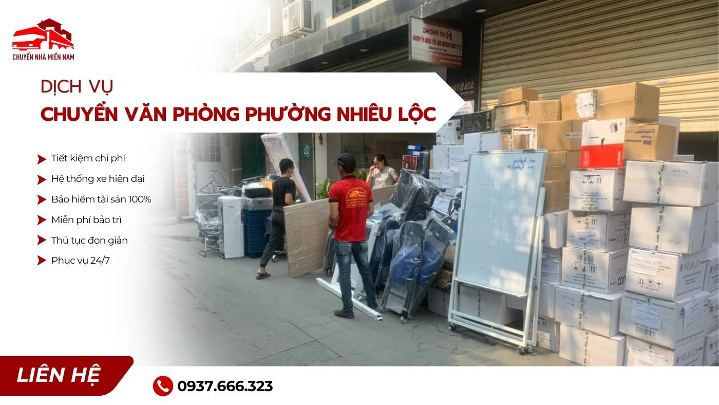 Dịch vụ chuyển văn phòng phường Nhiêu Lộc