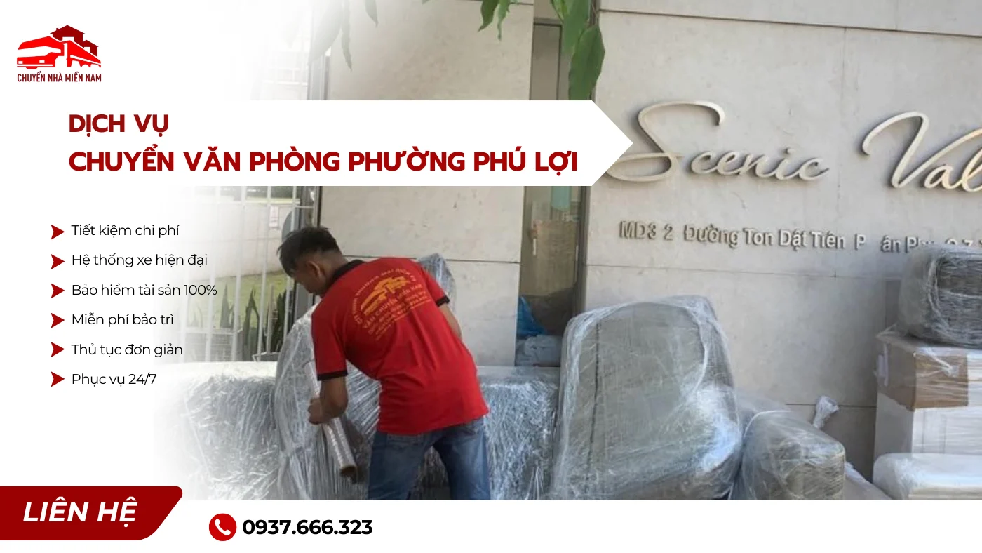 Dịch vụ chuyển văn phòng phường Phú Lợi