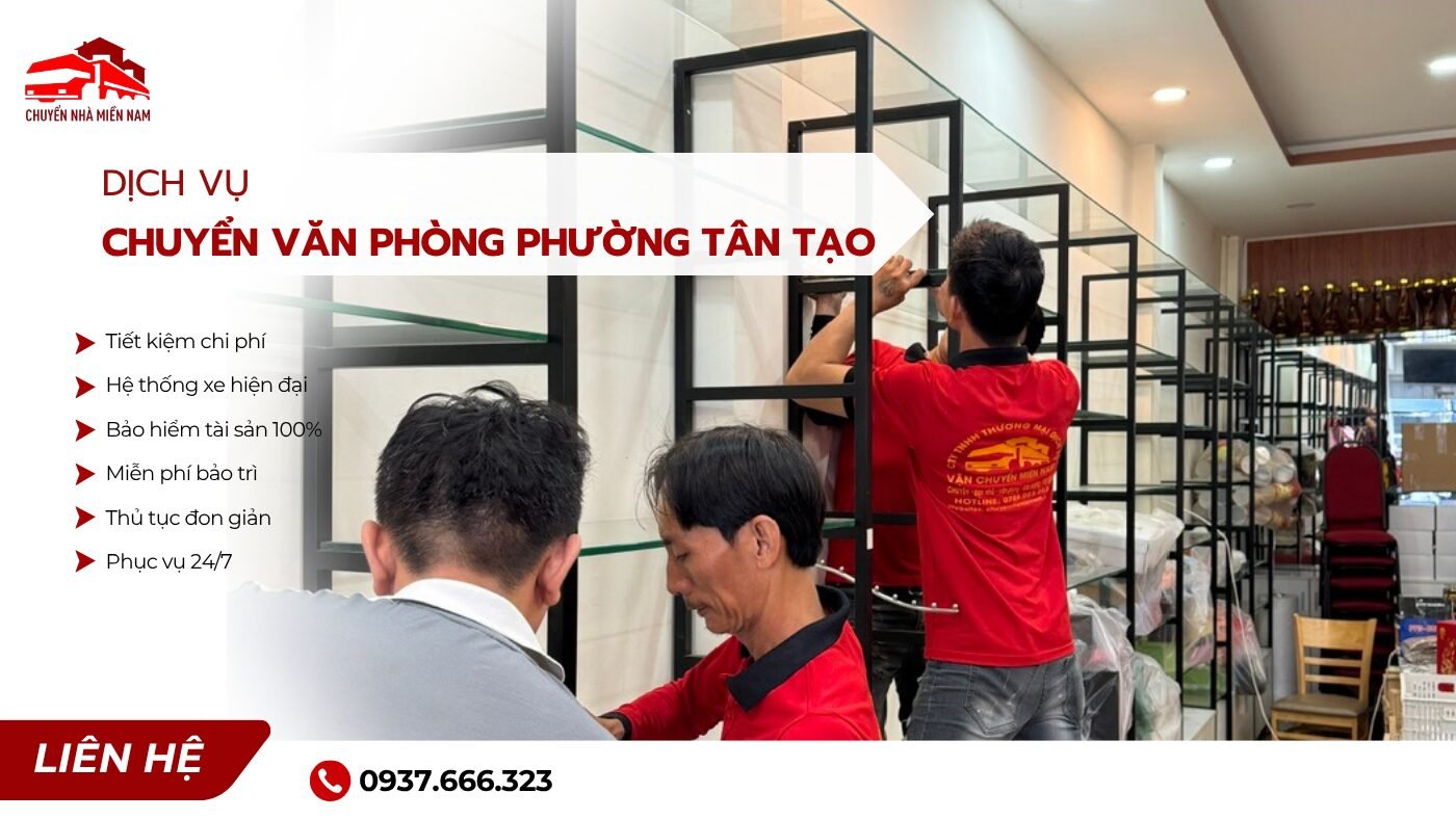Dịch vụ chuyển văn phòng phường Tân Tạo