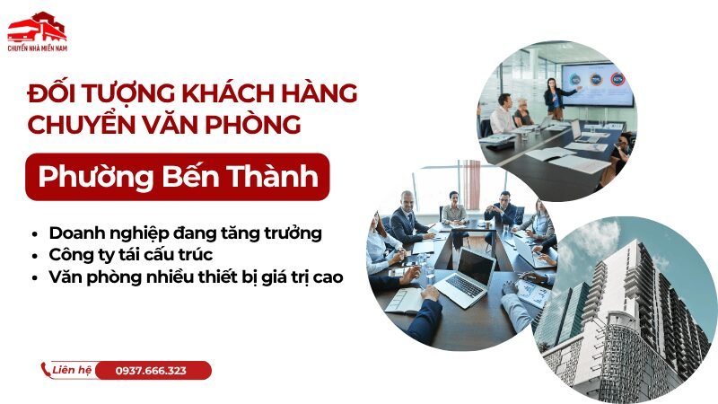 Đối tượng khách hàng chuyển văn phòng tại phường Bến Thành
