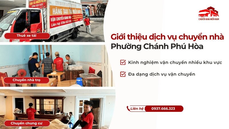 Giới thiệu dịch vụ chuyển nhà tại phường Chánh Phú Hòa