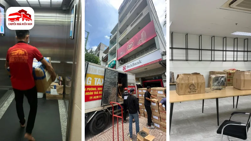 Hình ảnh thực tế chuyển văn phòng tại phường Bình Dương