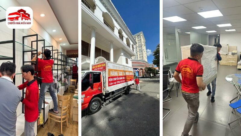 Hình ảnh thực tế chuyển văn phòng tại phường Bình Tân