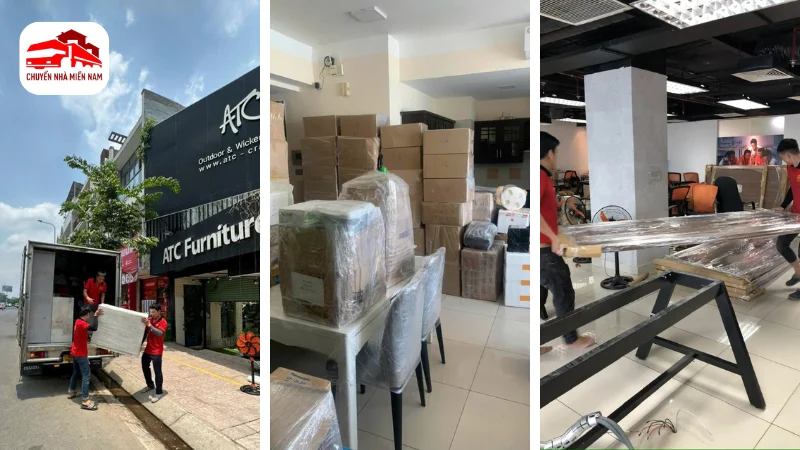 Hình ảnh thực tế chuyển văn phòng tại phường Chánh Hiệp