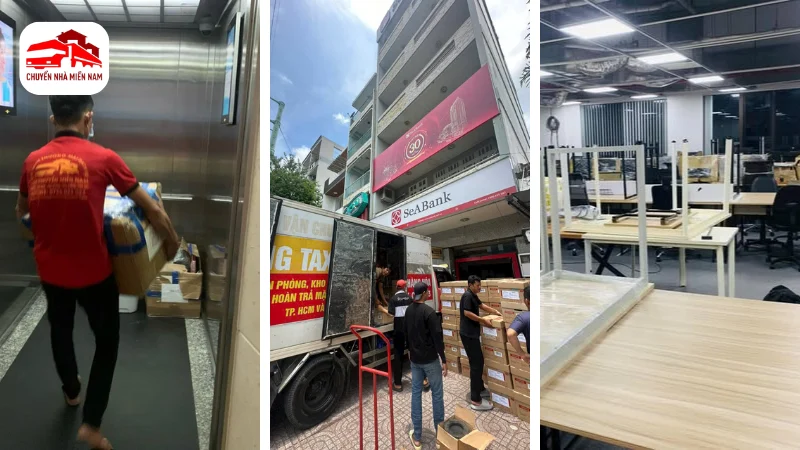 Hình ảnh thực tế chuyển văn phòng tại phường Chánh Phú Hòa