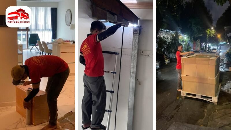 Hình ảnh thực tế chuyển văn phòng tại phường Đông Hòa