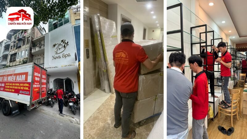 Hình ảnh thực tế chuyển văn phòng tại phường Phú Thạnh