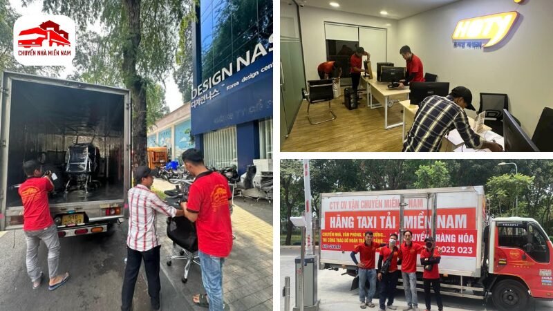 Hình ảnh thực tế chuyển văn phòng tại phường Tân Tạo