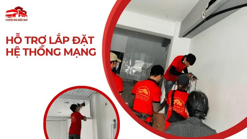 Hỗ trợ lắp đặt hệ thống mạng khi di dời văn phòng tại phường Bình Lợi Trung