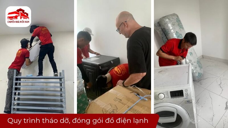 Quy trình tháo dỡ, đóng gói đồ điện lạnh