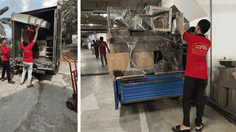 Thuê xe tải chuyển văn phòng tại phường Đông Hưng Thuận