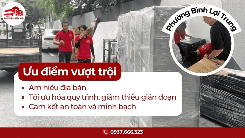 Ưu điểm chuyển văn phòng tại phường Bình Lợi Trung