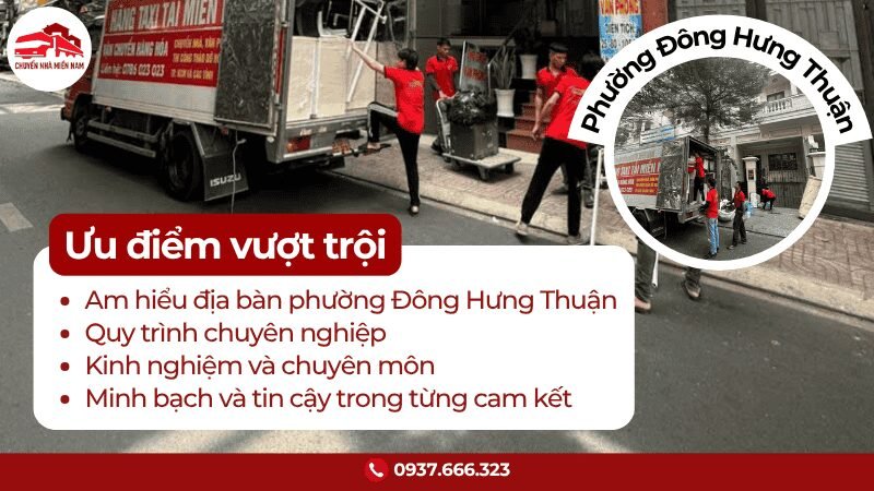 Ưu điểm chuyển văn phòng tại phường Đông Hưng Thuận Chuyển Nhà Miền Nam