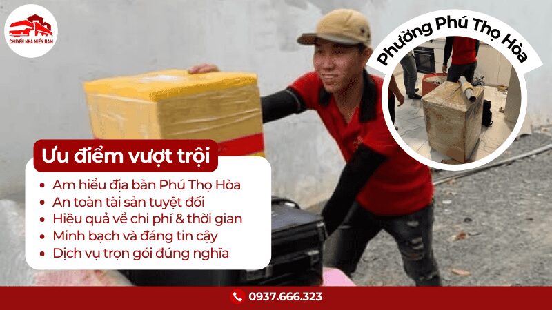 Ưu điểm chuyển văn phòng tại phường Phú Thọ Hòa