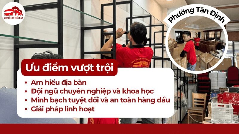 Ưu điểm chuyển văn phòng phường Tân Định