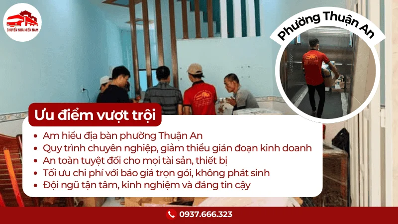 Ưu điểm chuyển văn phòng tại phường Thuận An