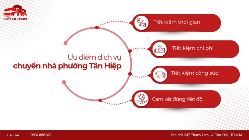 Ưu điểm dịch vụ chuyển nhà phường Tân Hiệp