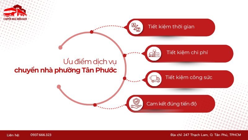 Ưu điểm dịch vụ chuyển nhà phường Tân Phước