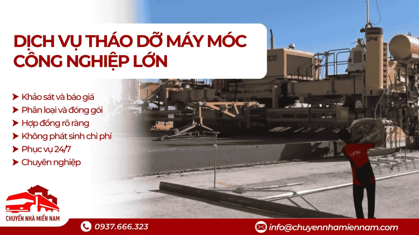Dịch vụ tháo dỡ máy móc công nghiệp lớn chuyên nghiệp