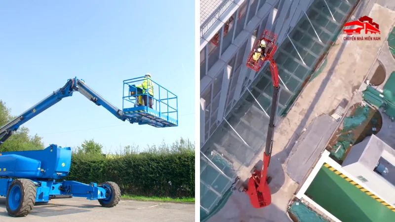 Hình ảnh thực tế thuê xe nâng tại KCN Phú Tân