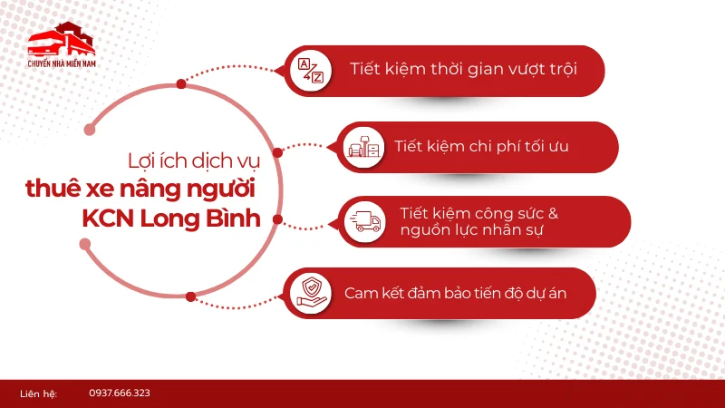 Lợi ích thuê xe nâng người KCN Long Bình