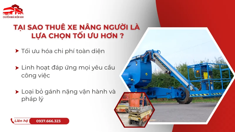 Tại sao thuê xe nâng người là lựa chọn tối ưu hơn tại KCN Xuân Lộc