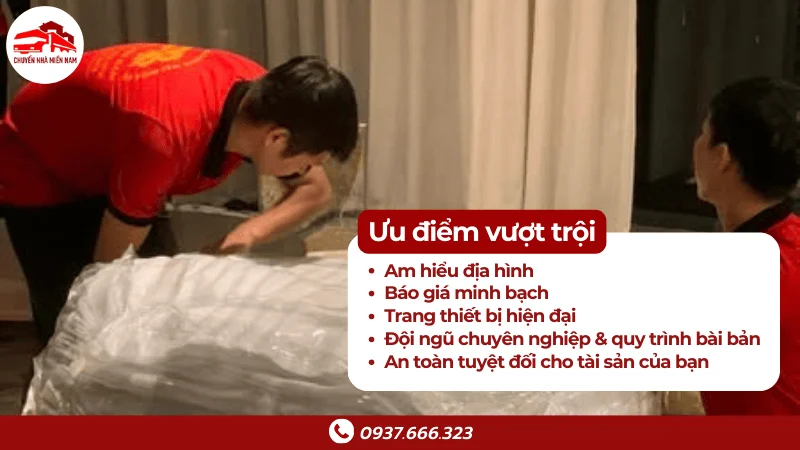 Ưu điểm của Chuyển Nhà Miền Nam khi chuyển nhà TPHCM Vũng Tàu