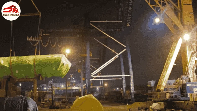 Vận chuyển hàng dự án ban đêm cho khách hàng