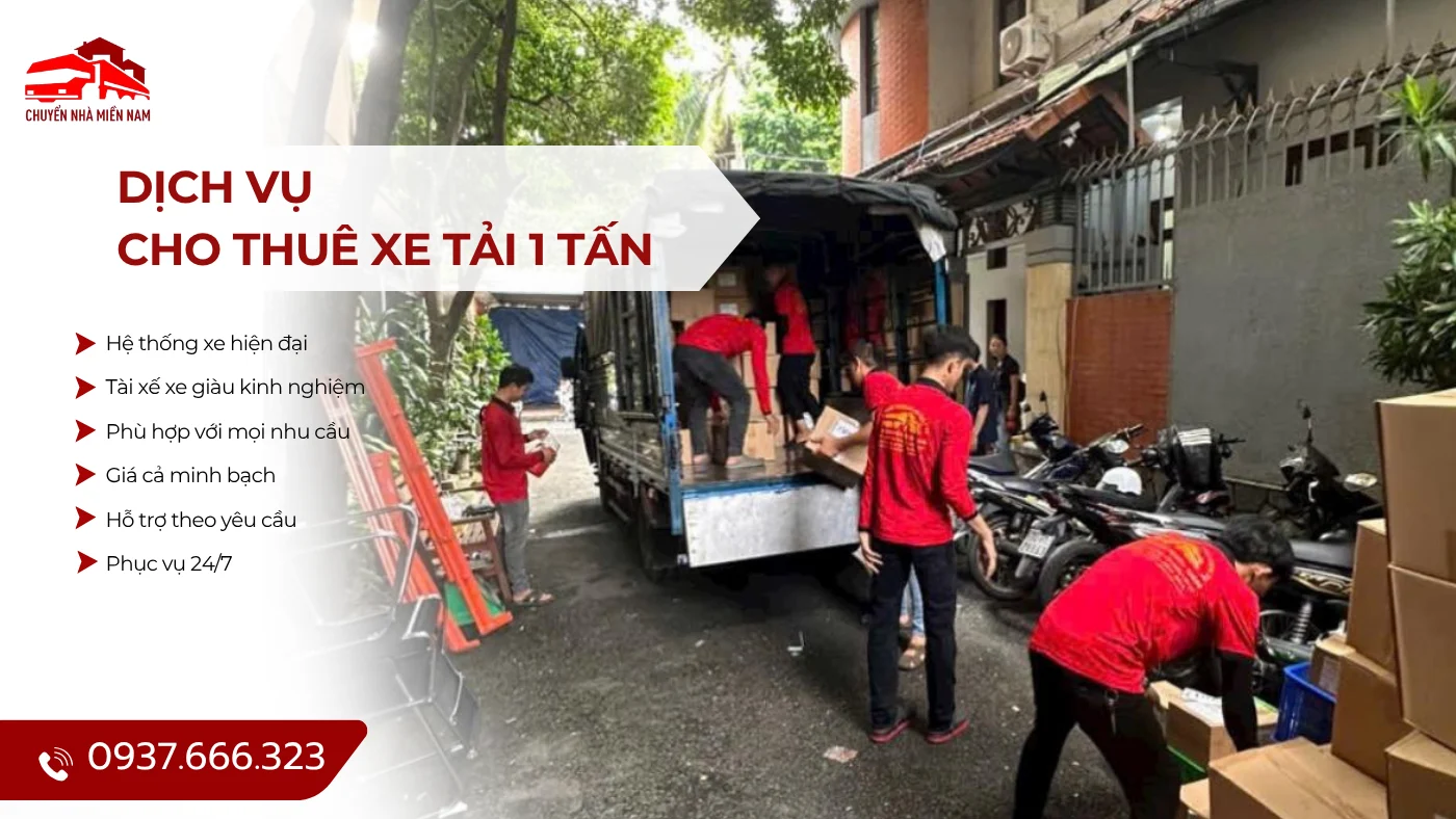 Dịch vụ cho thuê xe tải 1 tấn