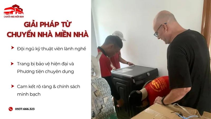 Giải pháp chuyển máy giặt từ Chuyển Nhà Miền Nam