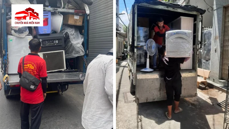 Hình ảnh thực tế dịch vụ cho thuê xe tải 1 tấn