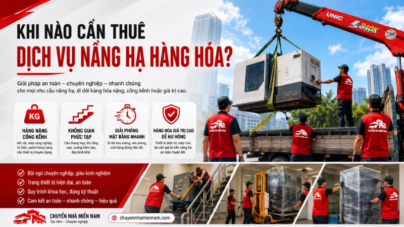 Dịch vụ nâng hạ hàng hóa an toàn, chuyên nghiệp 2 khi nào cần thuê dịch vụ nâng hạ hàng hoá chuyên nghiệp