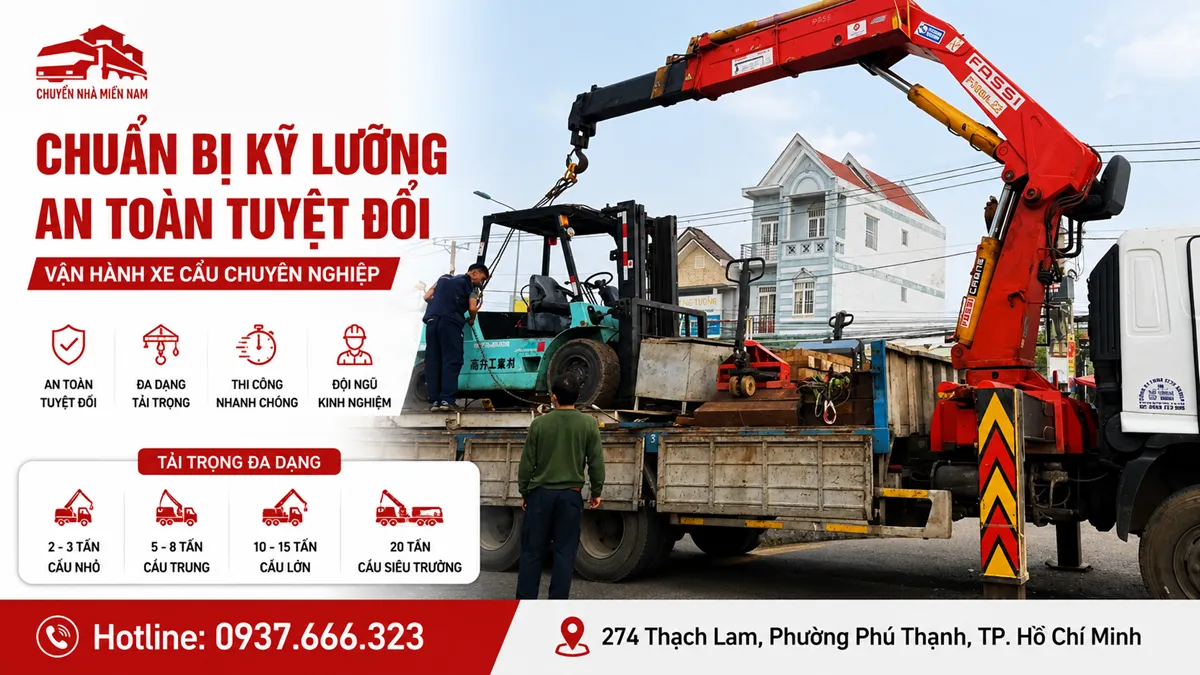 Chuẩn bị trước khi vận hành xe cẩu