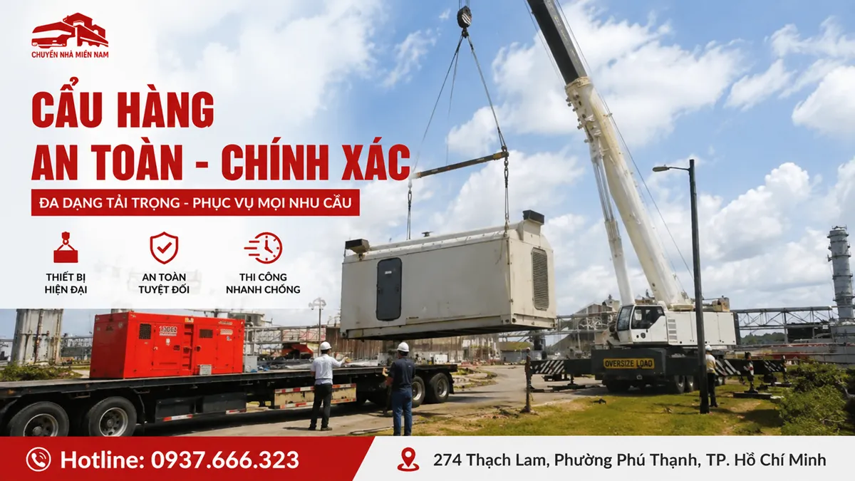 Vận chuyển lò hơi bằng xe cẩu chuyên dụng