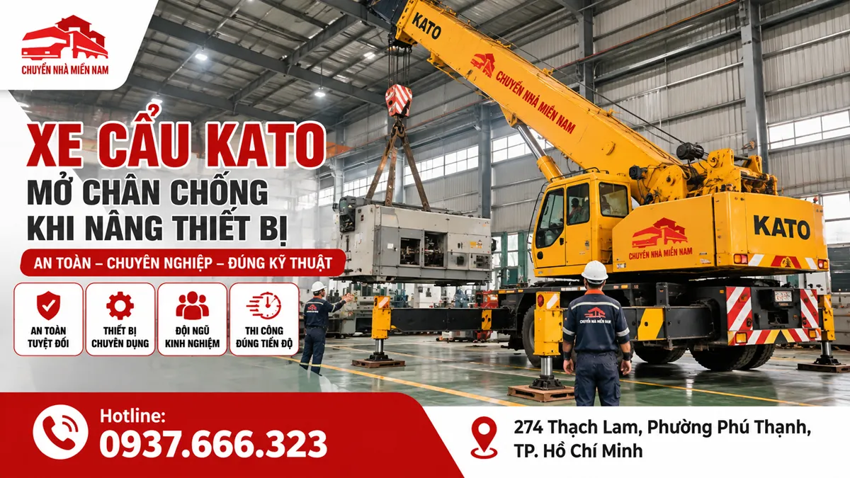 Thuê xe cẩu Long An 2 xe cau kato mo chan chong